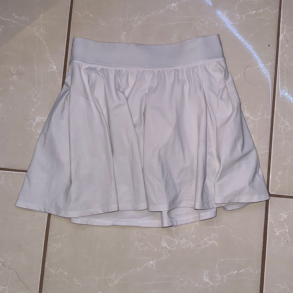 White Lululemon Tennis Time Skirt
